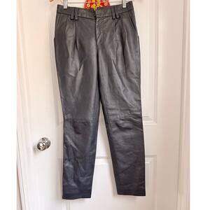 Alejandra Alonso Rojas Lamb Leather Silk Lining Pants Size 2